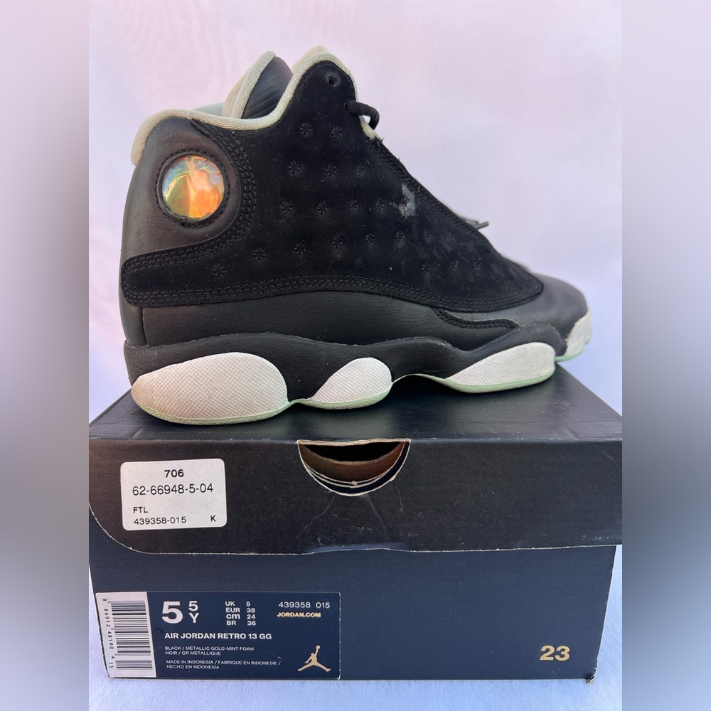 Air Jordan Retro 13 GG Black White Mint Size 5.5Y